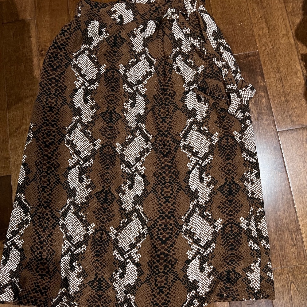 Animal print skirt